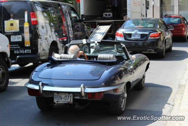 Jaguar E-Type spotted in Toronto, Canada