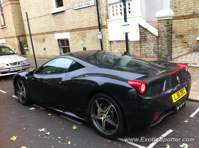 Ferrari 458 Italia spotted in London, United Kingdom