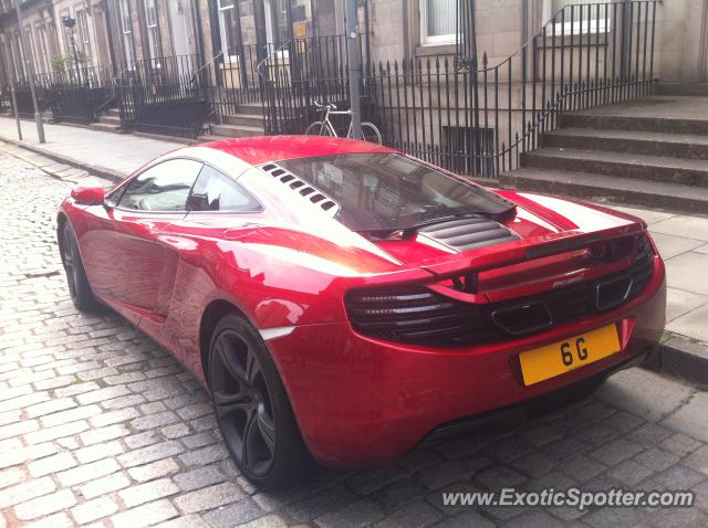 Mclaren MP4-12C spotted in EDINBURGH, United Kingdom