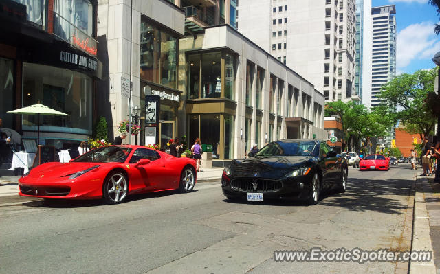 Ferrari 458 Italia spotted in Toronto, Ontario, Canada