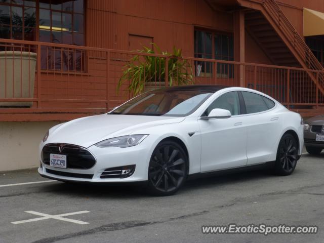 Tesla Model S spotted in Monterey, California