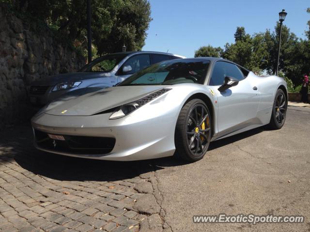 Ferrari 458 Italia spotted in Rome, Italy