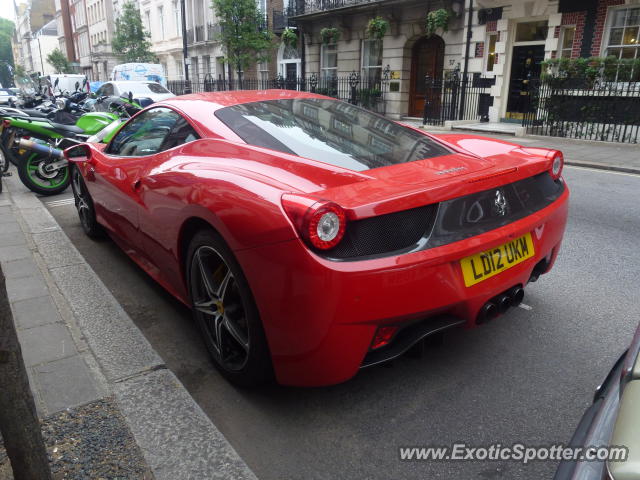 Ferrari 458 Italia spotted in London, United Kingdom