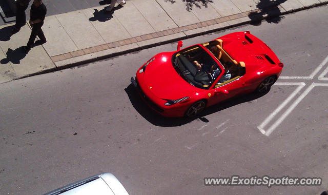 Ferrari 458 Italia spotted in Toronto, Ontario, Canada