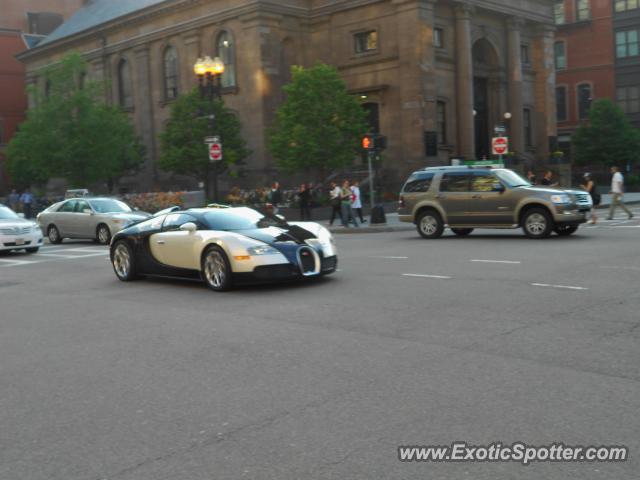 Bugatti Veyron spotted in Boston, Massachusetts