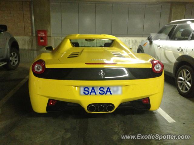 Ferrari 458 Italia spotted in Sandton, South Africa