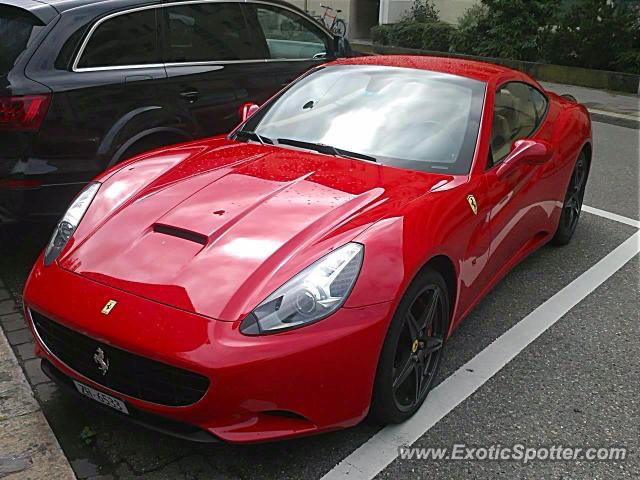 Ferrari California spotted in Zurich, Switzerland