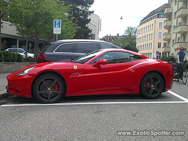 Ferrari California spotted in Zurich, Switzerland