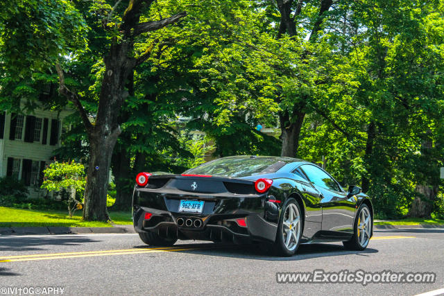 Ferrari 458 Italia spotted in Ridgefield, Connecticut