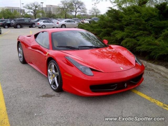 Ferrari 458 Italia spotted in Chicago, Illinois