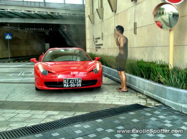 Ferrari 458 Italia spotted in Macau, China