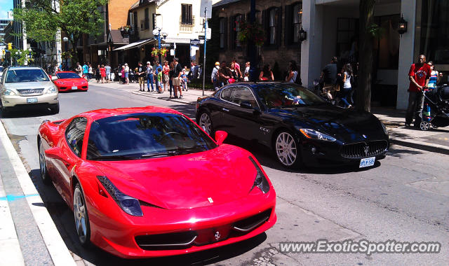 Ferrari 458 Italia spotted in Toronto, Ontario, Canada