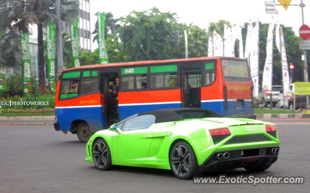 Lamborghini Gallardo spotted in Jakarta, Indonesia