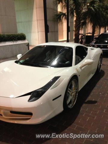 Ferrari 458 Italia spotted in New orleans, Louisiana