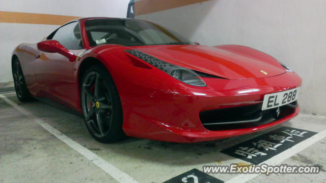 Ferrari 458 Italia spotted in Hong Kong, China