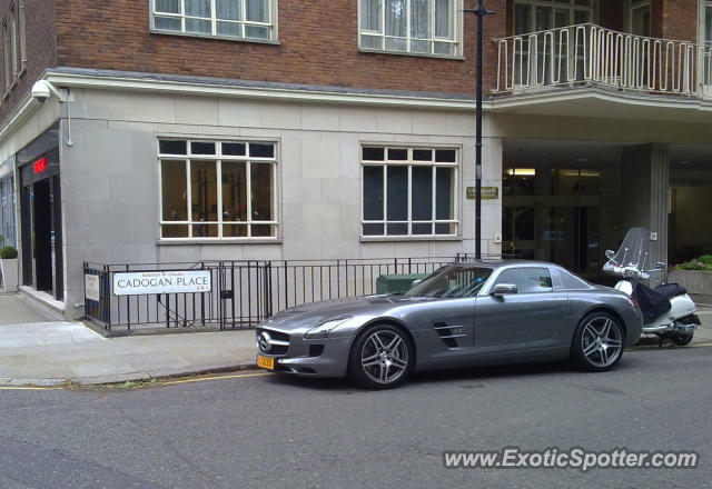 Mercedes SLS AMG spotted in London, United Kingdom