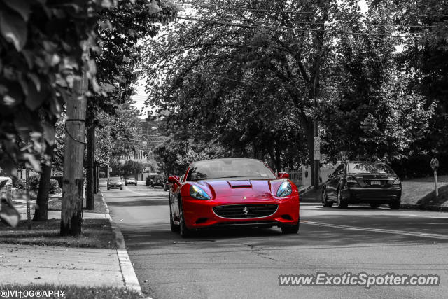 Ferrari California spotted in Greenwich, Connecticut