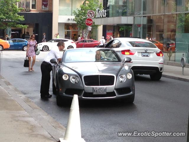 Bentley Continental spotted in Toronto, Canada