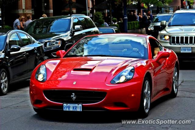 Ferrari California spotted in Toronto, Canada