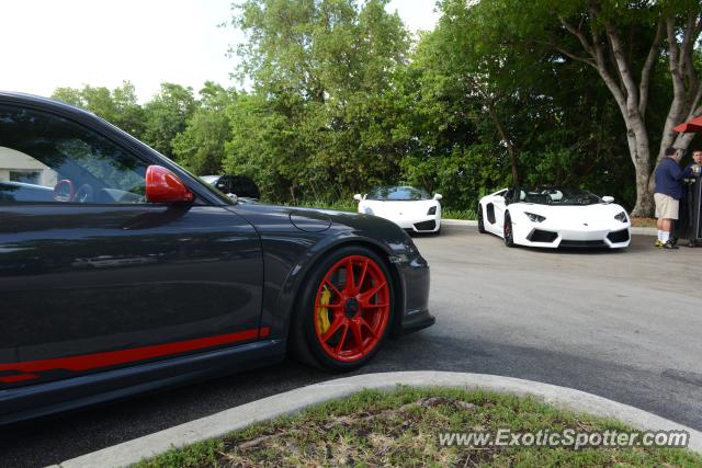 Lamborghini Aventador spotted in Miami, Florida