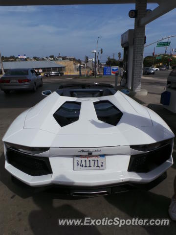 Lamborghini Aventador spotted in Malibu, California