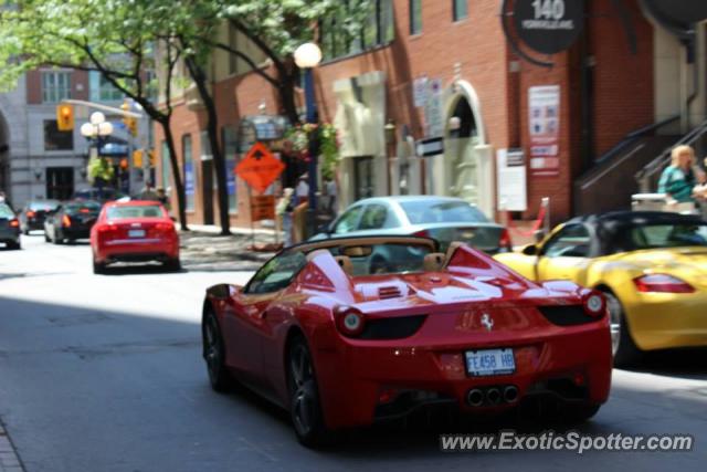 Ferrari 458 Italia spotted in Toronto, Canada