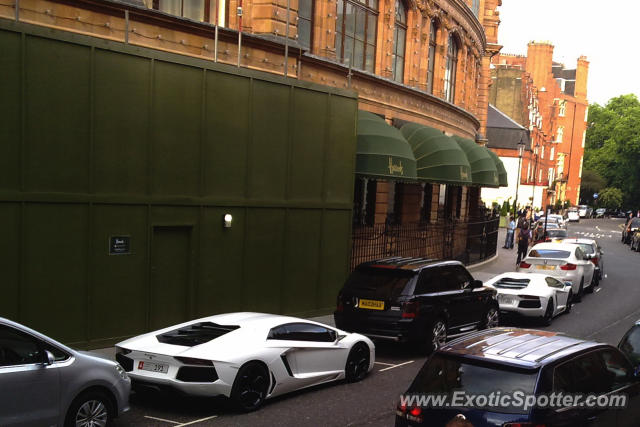 Lamborghini Aventador spotted in London, United Kingdom