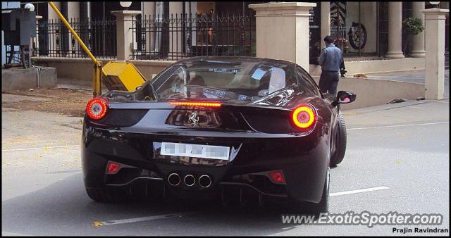 Ferrari 458 Italia spotted in Bangalore, India