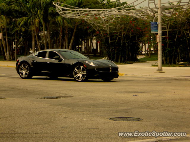 Fisker Karma spotted in Miami Beach, Florida