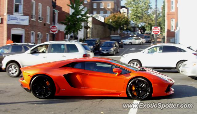 Lamborghini Aventador spotted in Washington DC, Virginia