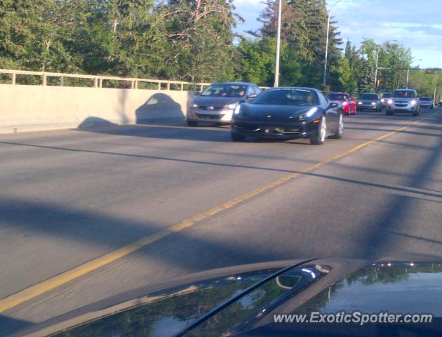 Ferrari 458 Italia spotted in Edmonton, Canada