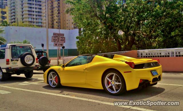 Ferrari 458 Italia spotted in Miami, Florida