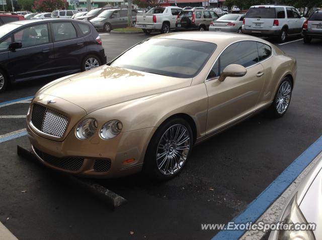 Bentley Continental spotted in Jacksonville, Florida