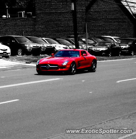 Mercedes SLS AMG spotted in Greenwich, Connecticut