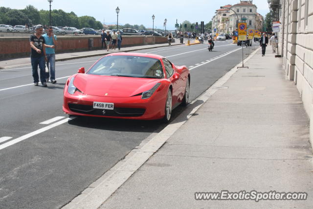 Ferrari 458 Italia spotted in Florence, Italy