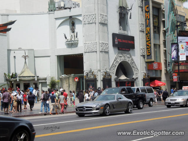 Mercedes SLS AMG spotted in Hollywood, California