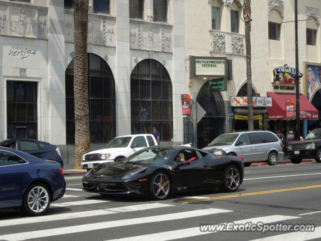 Ferrari 458 Italia spotted in Hollywood, California