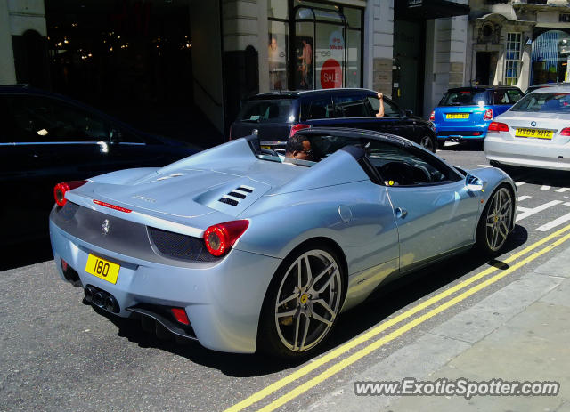 Ferrari 458 Italia spotted in London, United Kingdom