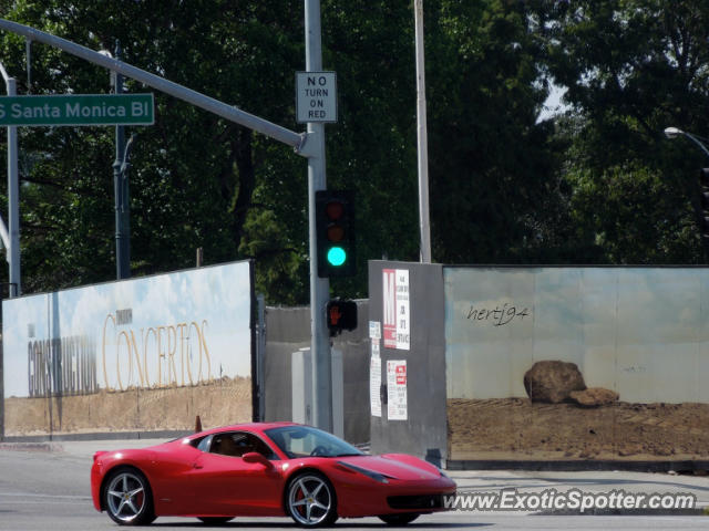 Ferrari 458 Italia spotted in Beverly Hills, California