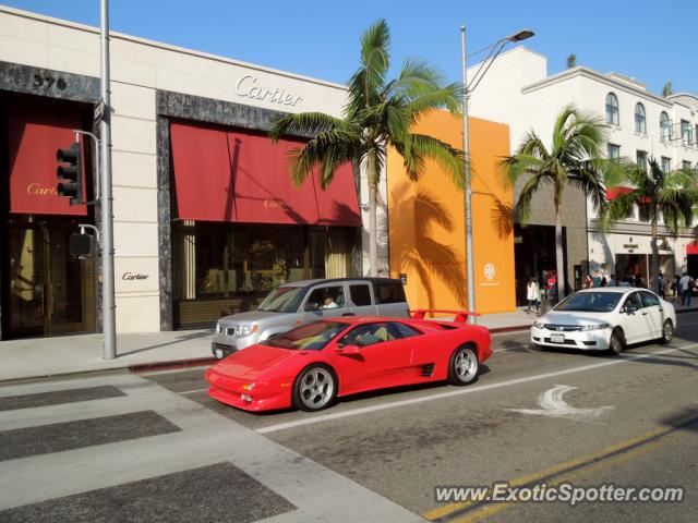 Lamborghini Diablo spotted in Beverly Hills, California