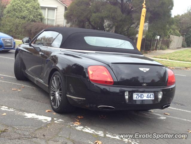 Bentley Continental spotted in Melbourne, Australia