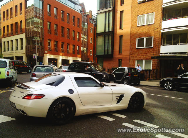 Mercedes SLS AMG spotted in London, United Kingdom