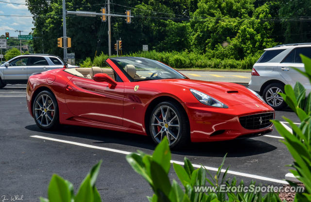 Ferrari California spotted in Malvern, Pennsylvania