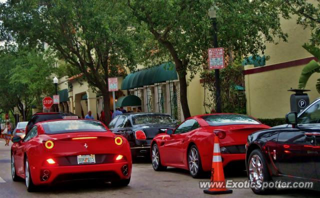 Ferrari California spotted in Miami, Florida