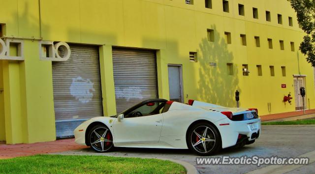 Ferrari 458 Italia spotted in Miami, Florida