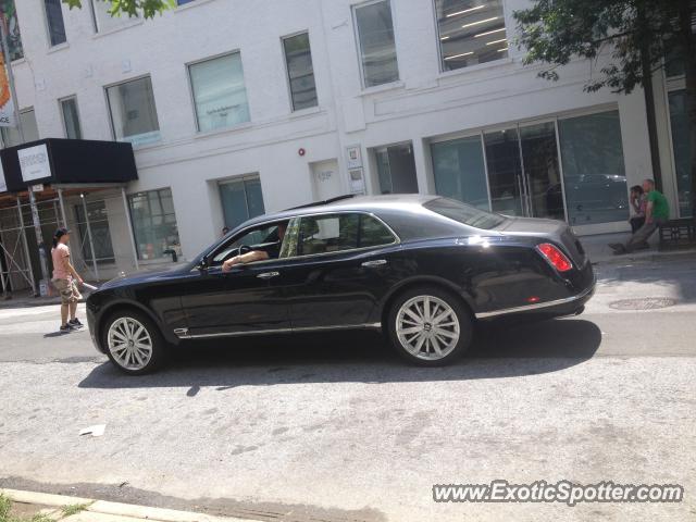 Bentley Mulsanne spotted in New York, New York