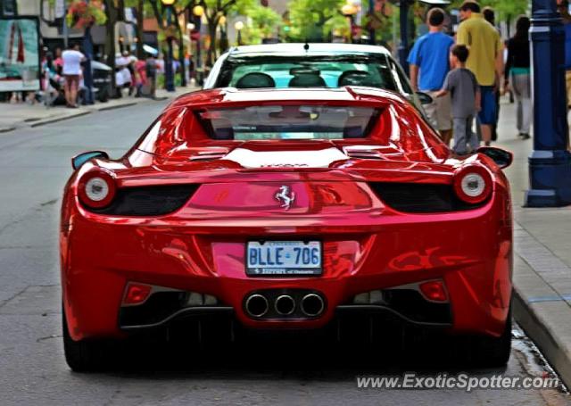 Ferrari 458 Italia spotted in Toronto, Canada