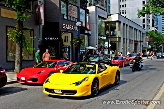 Ferrari 458 Italia spotted in Toronto, Canada