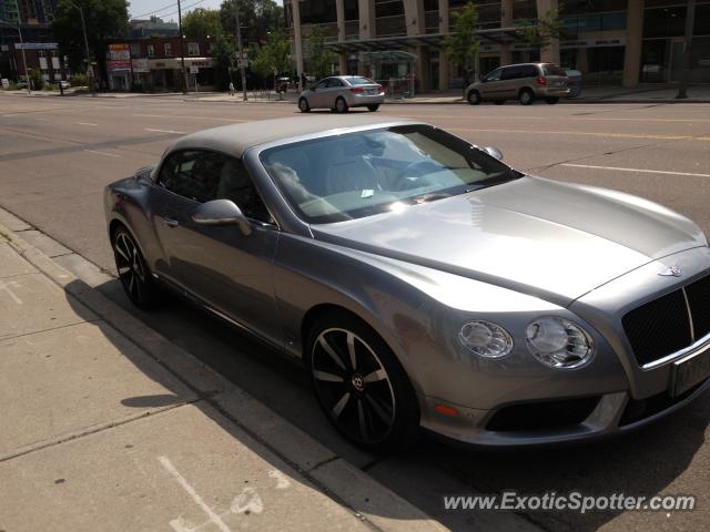 Bentley Continental spotted in Toronto, Canada