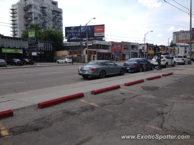 Bentley Continental spotted in Toronto, Canada